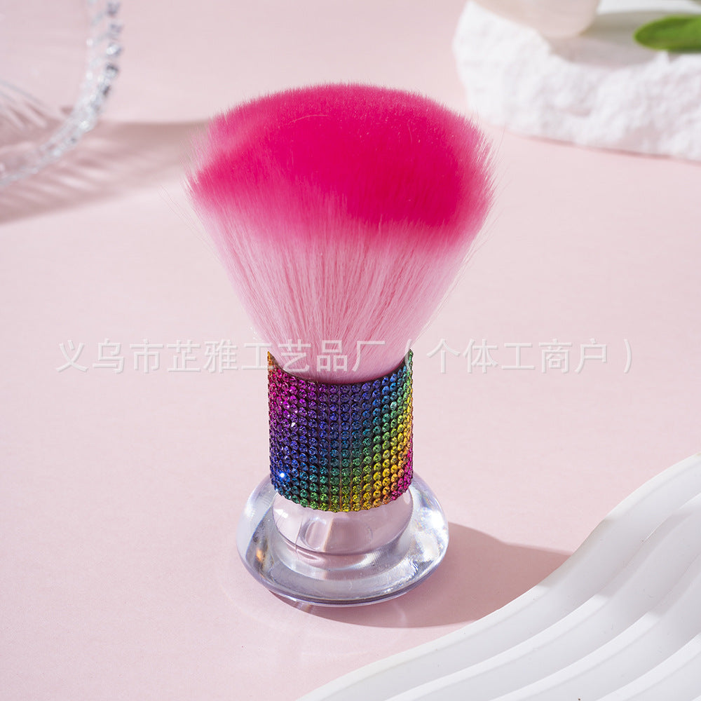 Wholesale Diamond mushroom head loose powder brush makeup brush cleaning brush tool blush brush nail art dust brush